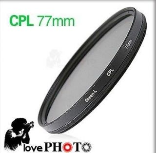 Green L Circular Polarizing Filters camera C PL CPL CP L 77mm Filter 