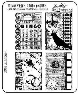 Tim Holtz Cling Rubber Stamp CMS044   CREATIVE COLLAGES