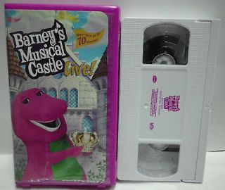 Barneys Musical Castle Live VHS Video Tape Childrens Movie Dinosaur 