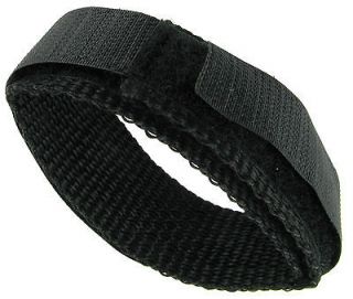 19mm Speidel Nylon Velcro Sports Watch Band Plain Black