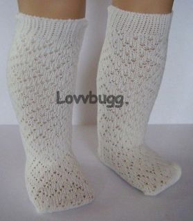 Newly listed Ivory Lattice Socks/Stocking​s fit American Girl Doll 