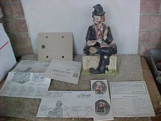   Motion Music Box 97 WILLIE THE WHISTLER FIGURINE IN BOX W PAPER MINTY
