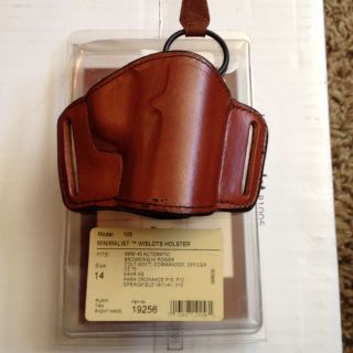 Bianchi Leather Minimalist With Slots Holster 9mm .45 Auto Springfield 