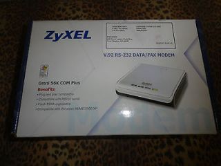ZyXEL OMNI (OMNI56K) Modem V.92 RS 232 Data/Fax Modem only no cords