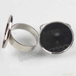 10pcs Wholesale New Adjustable Ring Base Blank Findings 21mm 160327