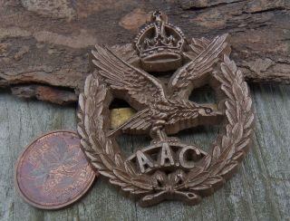 WW2 British Army Air Corp plastic cap badge for hat visor beret cap