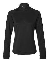 ADIDAS Golf Athletic Womens 1/4 Zip Training Top Shirt Ladies Black S 