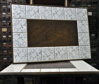 Mad Men 3 Piece Table Set Atomic Era Wood & Tile Vintage Coffee 