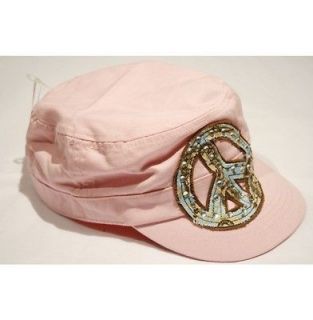 Comfortable Pink Peace Cadet Womens Cap Hat Western Soft Cowgirl Visor 
