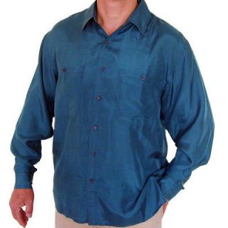 mens silk shirts xl in Casual Shirts