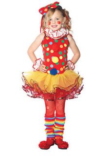 Girls Circus Clown Ballerina Child Halloween Costume