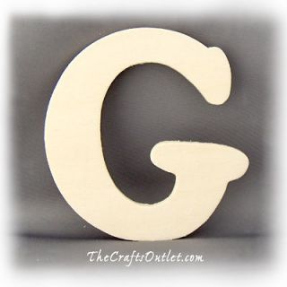 Letter G Plywood unfinished wood home Decor