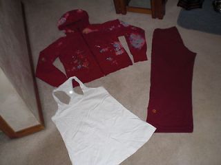Lot of Rare lululemon Remix Hoodie, Classic Crops and Tank Top sz 8