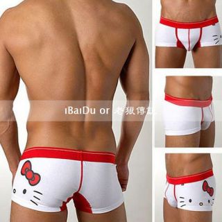   Mens HelloKitty Underwear Boxer Briefs Boxer Short, 3 Color Select