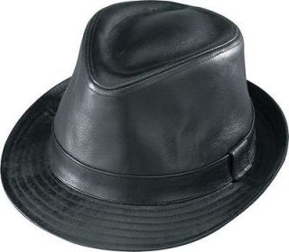 black henschel leather hat