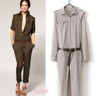 womens long sleeve jumpsuit in Jumpsuits & Rompers