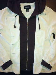 RUE 21 lightweight Spring Fall Jacket & Brown Zipper Hoodie XL