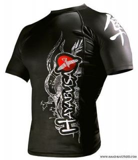 Hayabusa Mizuchi Short Sleeve Rashguard   Black (MMA)