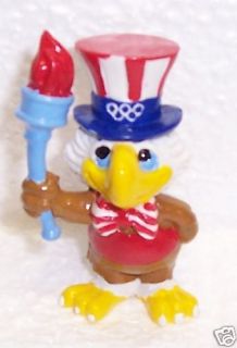 1984 LOS ANGELES SUMMER OLYMPICS MASCOT SAM WITH TORCH