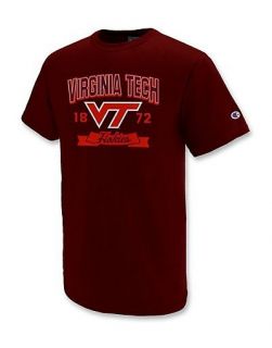 Champion 100% Cotton Virginia Tech T Shirt Hokies   style vtt106