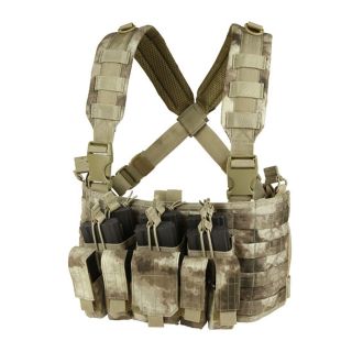  TACS RECON Chest Rig 5.56 mm open top Pistol Mag Mesh Pouch Vest