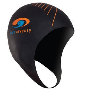 Brand New 2012 Blue Seventy Neoprene Swim Cap   Size Large