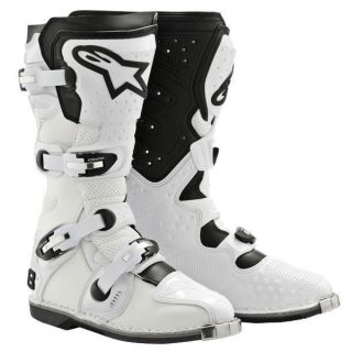 Alpinestar Tech 8 Light MX Boots, White/ Size 5,6,7,8,9,10,11,12,13,14 