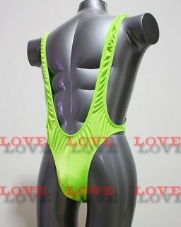 Lovely 3025 Green Spandex Men Sexy Bodysuit Underwear