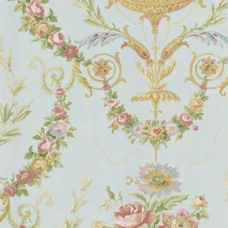 WALLPAPER SAMPLE Soft & Soothing Victorian Floral