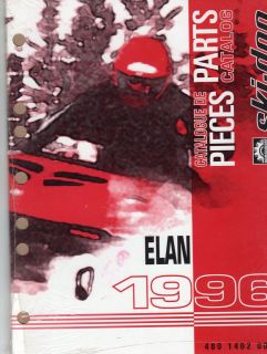 NEW 1996 SKI DOO ELAN SNOWMOBILE FACTORY PARTS CATALOG