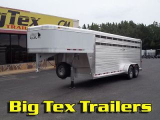 New 2012 CM All Aluminum Stock/Horse Trailer 7x20 Gooseneck in GA