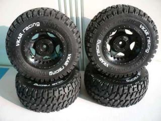   SCT Rims with Tires for all 1/10 Short Course Truck Fit Masc Slash 4X4