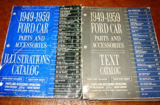 Ford Parts Books Catalogs 1949 50 51 52 53 54 55 56 57 58 59 Victoria 