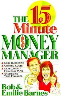   Money Manager by Bob Barnes and Emilie Barnes 1993, Paperback