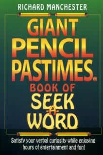 Giant Pencil Pastimes Book of Seek A Word by Richard Manchester 2009 