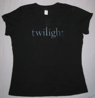 Twilight Logo Vampire Edward Cullen Goth Emo Black Shirt NEW Plus