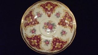 Adderley Fine China Saucer Roses Lawley England 1789 6 X 6