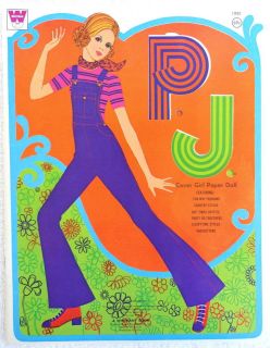1971 P.J. COVER GIRL PAPER DOLL BOOK #1981 ~UNCUT~ WHITMAN (Barbie 