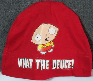 Boys THE FAMILY GUY STEWIE GRIFFIN What The Deuce BEANIE SKULL CAP