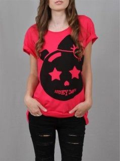 ABBEY DAWN TIMEBOMB OVERSIZED TSHIRT RED EXTRA SMALL XS 