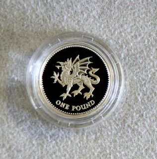1995 SILVER GREAT BRITAIN DRAGON PROOF ONE POUND COIN