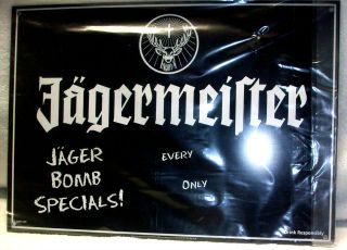 New Pastic Jagermeister J​ager Bomb Sale SIgn Bar/Pub/P​arty 