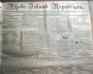 Lot of 30 ORIGINAL 1800 1860 US newspapers PRE CIVIL WAR  150 210 