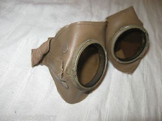 ORIGINAL AFRIKA KORPS WWII German Dust Goggles With Case Great 