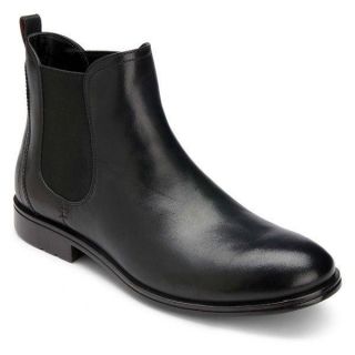 Rockport Men Fairwood 2 Dress Chelsea Comfort Boot Black Leather 