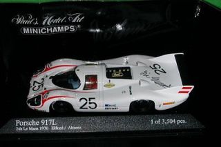 PORSCHE 917LH LE MANS 1970 ELFORD AHRENS MODEL SIGNED by VIC ELFORD