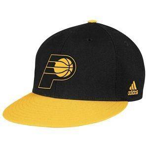 New ADIDAS NBA Indiana Pacers Vibe Snapback Hat Cap Flat Brim NWT