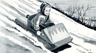   How To Plans   Build a Steerable SNOW BOAT Childs Toboggan Like Sled