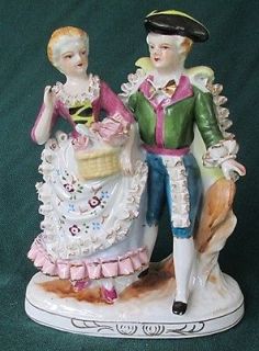 Wales Porcelain Figurine Victorian style Colonial Porcelain Ruffles 