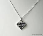 Personalised Tibetan Silver Charm Heart Necklace Nana, Sizes 16 18